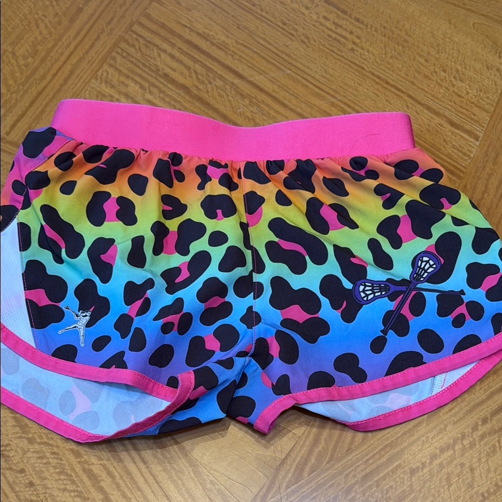 Vibrant Multicolor Girl’s Lacrosse Shorts